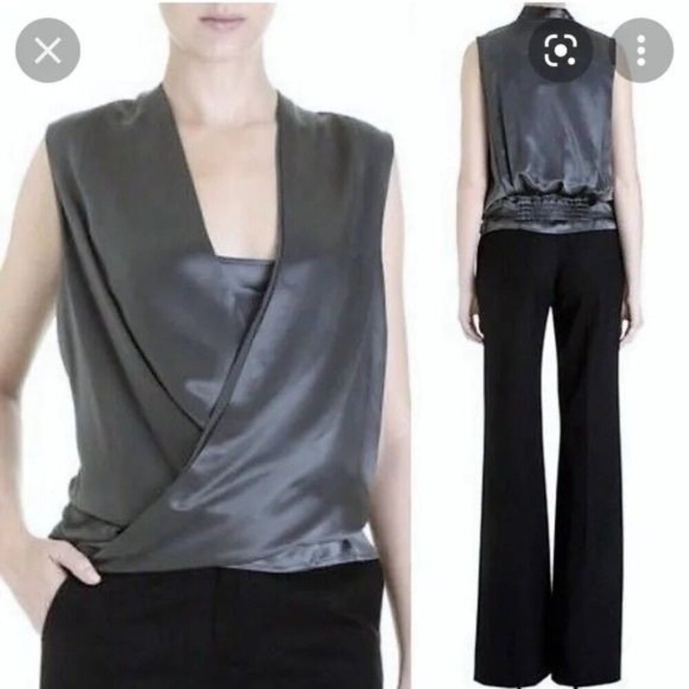 Diane von Furstenberg New Issie Silk Wrap Top